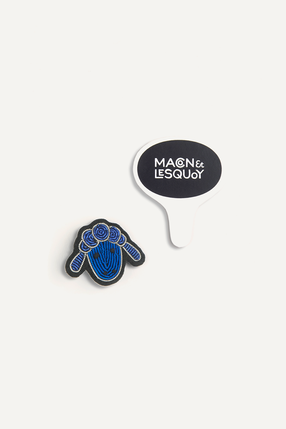 00212UA_BLUE_SHEEP HEAD BROOCH_2