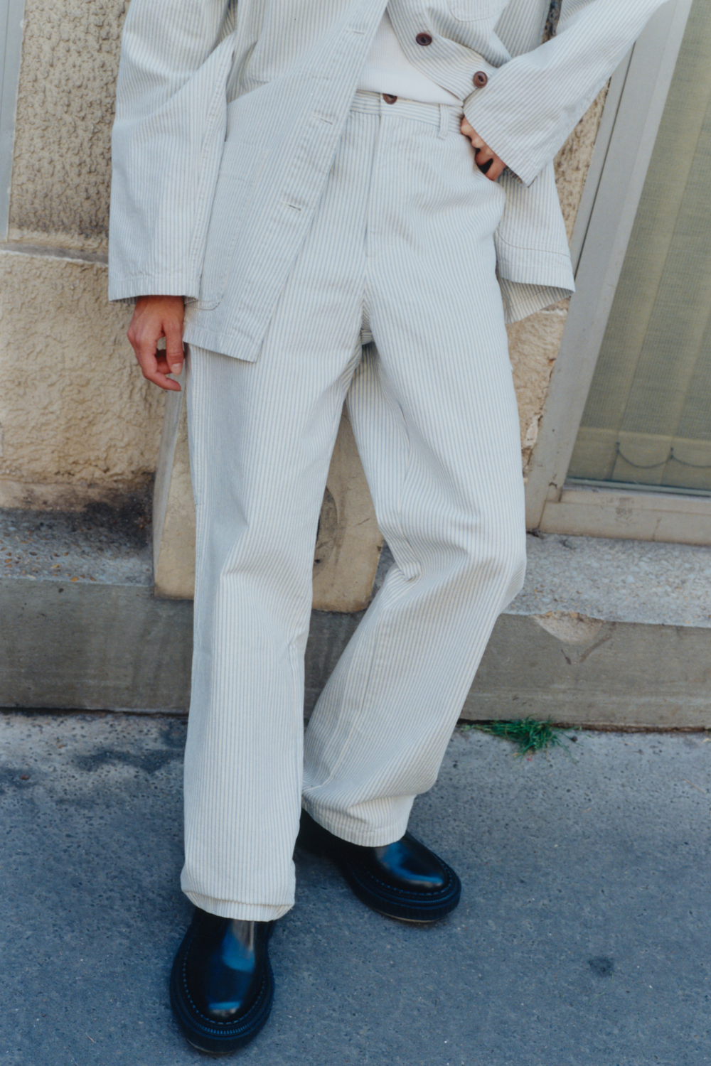 PIMY –  PANTALON CARPENTEUR À RAYURES